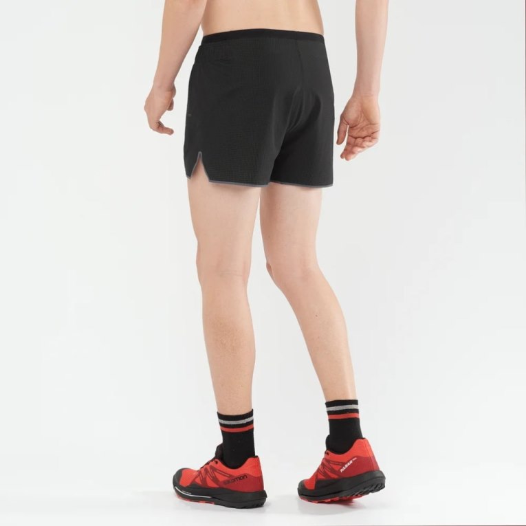 Black Salomon Sense Aero 3'' Men's Shorts | PH 42971T